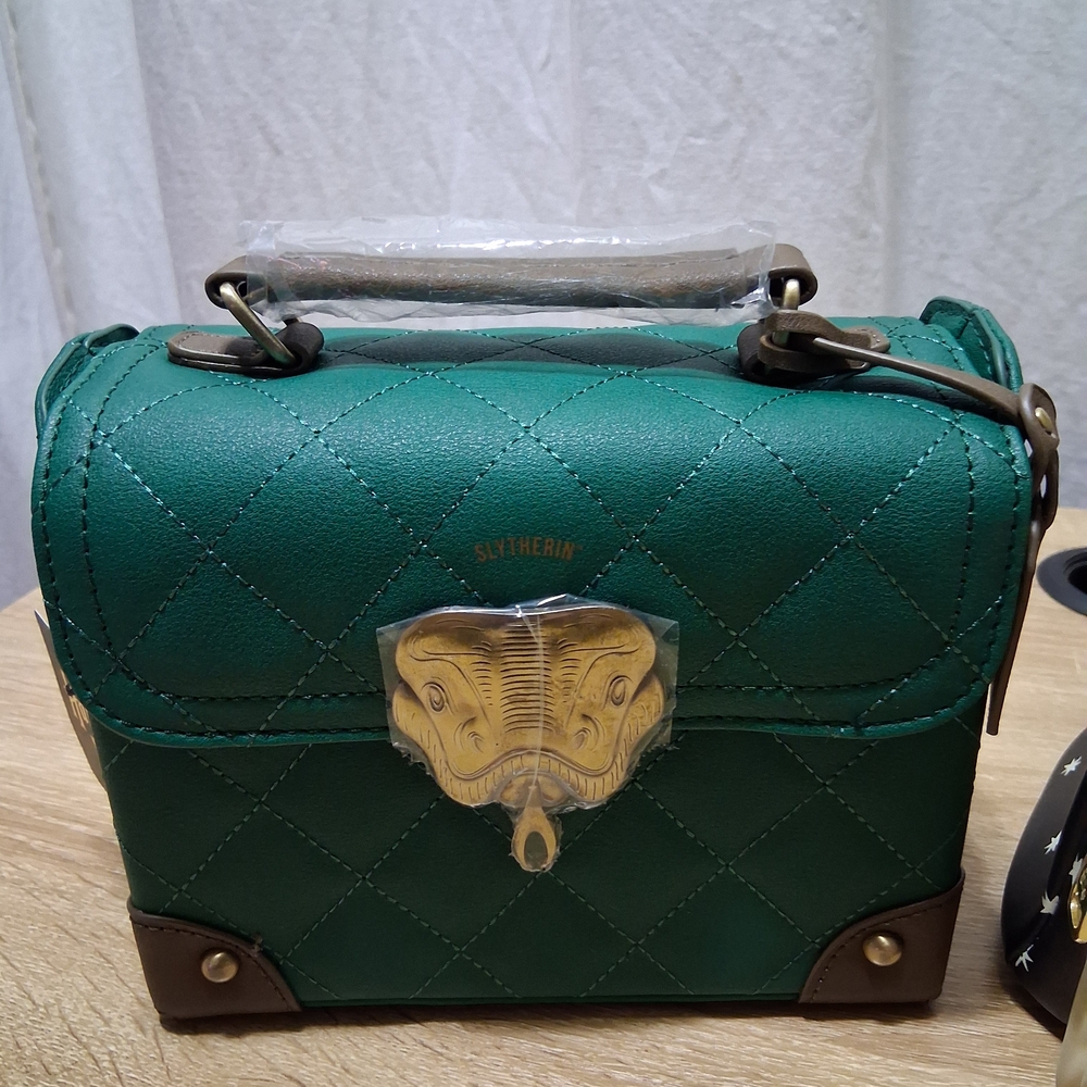 Slytherin Green Quilted Mini Bag